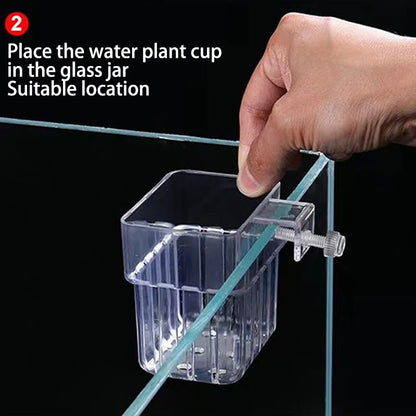 Multifunctional Fish Aquarium Water Grass Planting Cup Breeding Isolation Box Fish Tank Hydroponic Plants Fish Tank Landscaping
