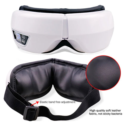 6D Smart Vibration Eye Massager Airbag Compress Eye Care Instrument Bluetooth Music Eye Massage Sleep Mask Eye Relax Fatigue