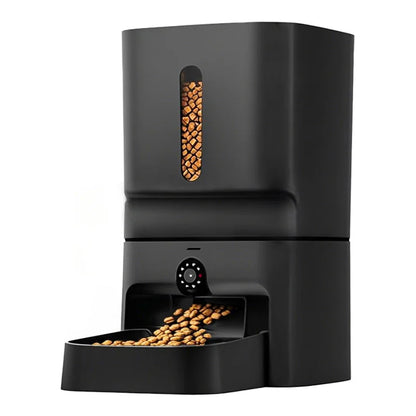 Pet automatic feeder Large capacity intelligent feeding machine Adjustable camera Laser cat teaser