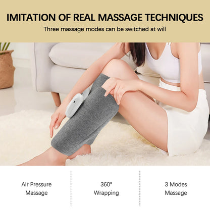 Eletric 360° Air Pressure Calf Massager Wireless Leg Massage 3 Mode Airbag Compresstion Relax Foot Calf Muscle Relieve Fatigue