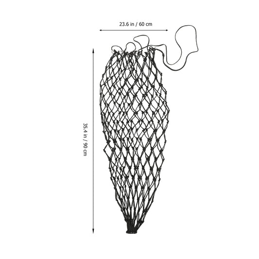 Nylon Durable Slow Feeding Net Horse Hay Bag Goat Feeder Storage Pouch Straw Net For Feeding Watering Supplies Pet Products