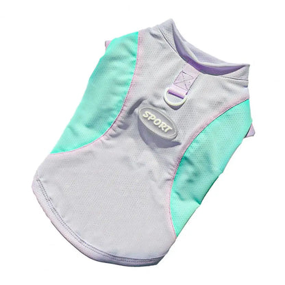 Sun Protection Dog Shirt Quick-Drying Ice Silk Dog Cooling T-shirts Summer Pet Sleeveless Clothes for Small Medium Dogs