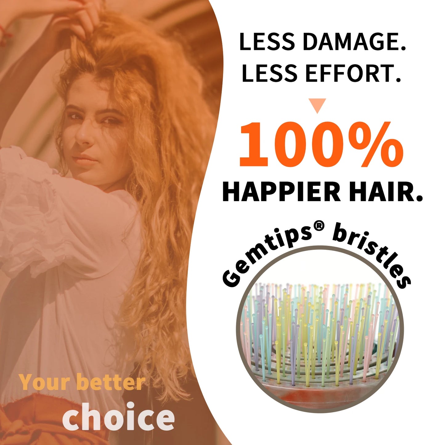 Wide Curved Vented Hair Brush Detangle with Nylon Bristles Best for Men Women Brushes