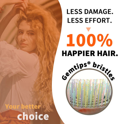 Wide Curved Vented Hair Brush Detangle with Nylon Bristles Best for Men Women Brushes