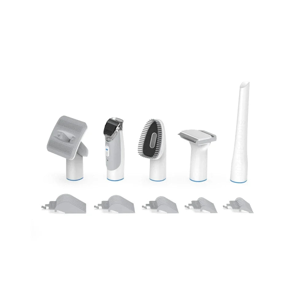 P2 Pro Pet Grooming Vacuum Kit Cleaning Brush 10500Pa Dog Brush Hair Trimmer Grooming Comb Hair Clipper Kit 2L