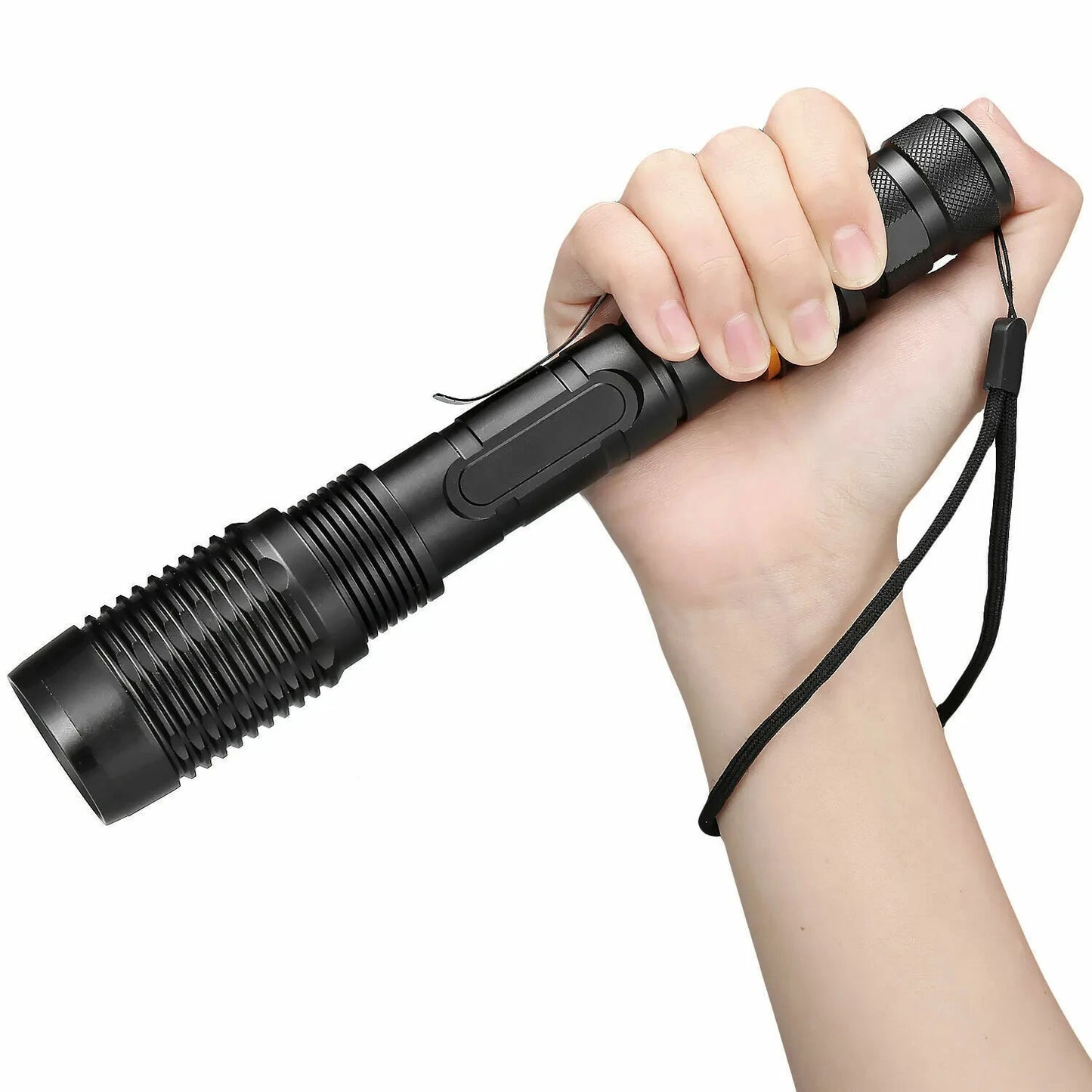 Police Tactical   LED High Powered 5-Zoom 18650 Flashlight  Torch