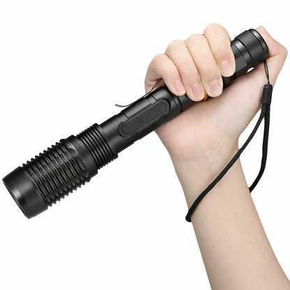 Police Tactical   LED High Powered 5-Zoom 18650 Flashlight  Torch
