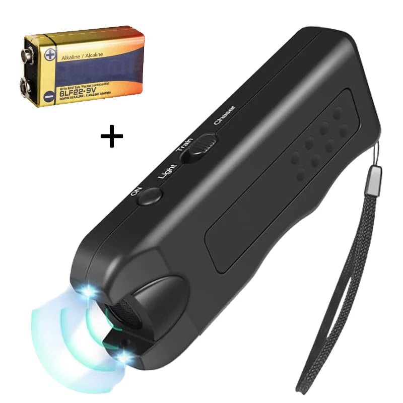 Dog Repeller Portable Ultrasonic Deterrent Handheld Anti-barking 3in1 Dog Training Device Repel Animals Pets Dog Trainer