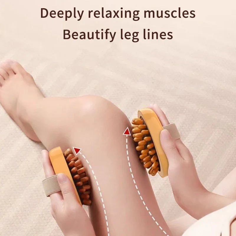 Body Anti Cellulite Brush Soothing Wooden Essential Oil Spa Air Cushion Massage Hair Comb Scalp Massage Brush Dead Skin Remover