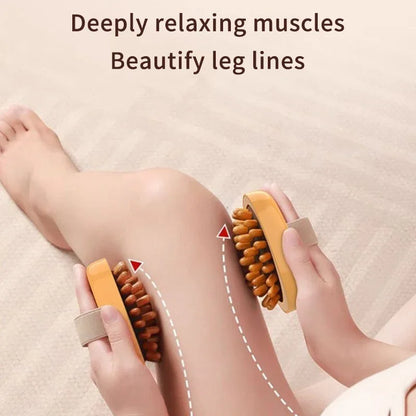 Body Anti Cellulite Brush Soothing Wooden Essential Oil Spa Air Cushion Massage Hair Comb Scalp Massage Brush Dead Skin Remover