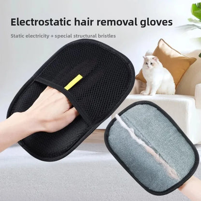 2/1pcs Pet Grooming Gloves Dog Grooming Equipment Anti-static Pet Hair Removal Brushes for Cats and Dogs on Clothes Sofas Etc.