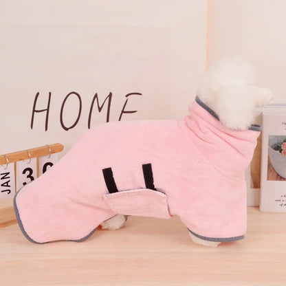 Super absorbent dog bathrobe - Quick-drying pet towel pack, suitable for small/large dogs and cats, full-body coverage, comforta