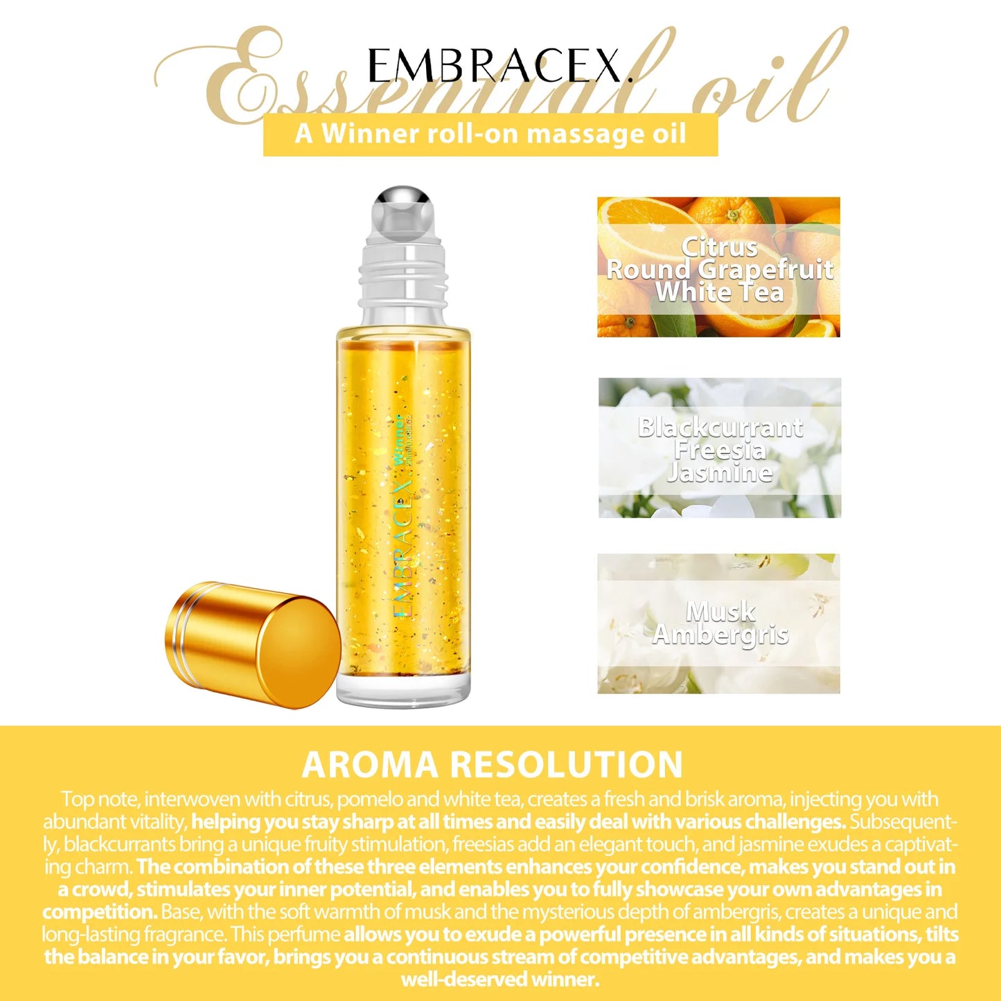 20ml Winner Roll on Perfume Essential Oils Boost your competitive advantage Bring confidence and inspire potentia