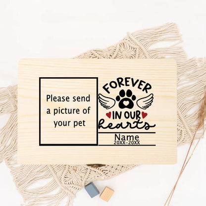 Personalized Pet Urn Customize Name and Date Dog Ashes Custom Funeral Box Pet Remains Wood Box Cremation Cat Ashes Urn Box