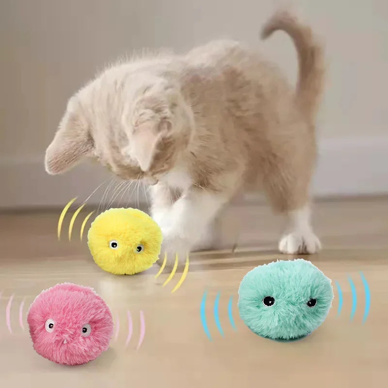 Smart Katze Spielzeug Interaktive Ball Plüsch Elektrische Katzenminze Training Spielzeug Kätzchen Touch Sounding Haustier Prod