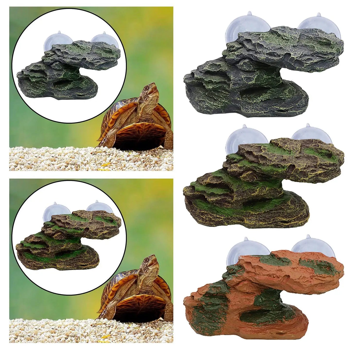 Resin Step Turtle Tank Aquarium Float Decoration Turtle Basking Platform with