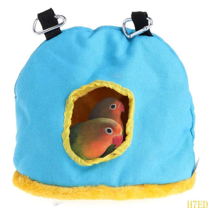 H7ED Parrot Hammock Hanging Tent for Budgies Parakeets Small Animals Plush House
