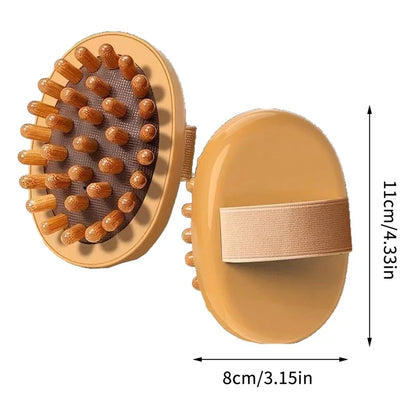 Body Anti Cellulite Brush Soothing Wooden Essential Oil Spa Air Cushion Massage Hair Comb Scalp Massage Brush Dead Skin Remover