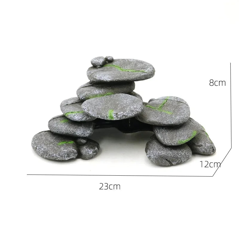 Reptile Resin Decoration Turtle Snake Lizard Reptiles Hiding Hole Fish Tank Scenery Reptiles Box Aquarium Landscape Decorations