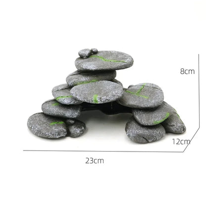 Reptile Resin Decoration Turtle Snake Lizard Reptiles Hiding Hole Fish Tank Scenery Reptiles Box Aquarium Landscape Decorations