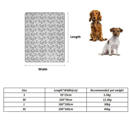 Warm Fluffy Dog Blanket Paw Pattern Soft Pet Calming Blanket Large Size Washable Cat Cover Blanket Puppy