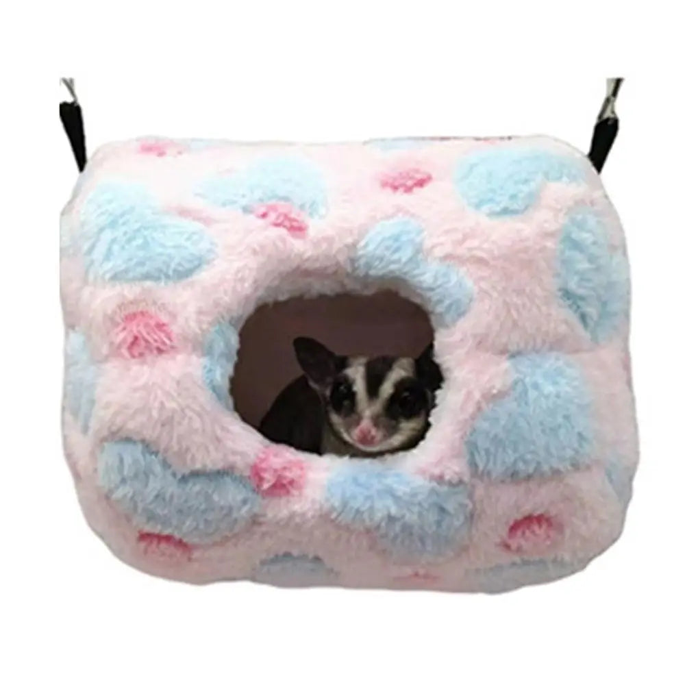 Pet Supplies Hanging Bird Nest Plush Squirrel Beds Hamster Cage Pet Hammock Pet Sleeping Bag