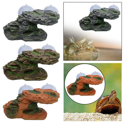 Resin Step Turtle Tank Aquarium Float Decoration Turtle Basking Platform with