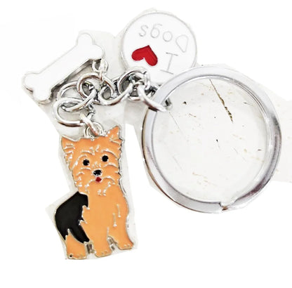 Jack Russell Terrier Keychain For Women Men Bulldog Shepherd Dog Pendant Key Ring Pet Jewerly Friends Christmas Gift llavero