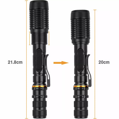 Police Tactical   LED High Powered 5-Zoom 18650 Flashlight  Torch