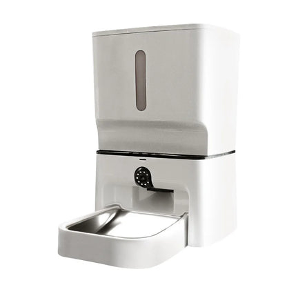 Pet automatic feeder Large capacity intelligent feeding machine Adjustable camera Laser cat teaser