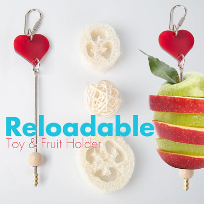 Small Bird Playground for Top of Cage Tree Bird Stands for Parrots Bird Play Ground - outside Bird Cage Toys - outside Bird Cage Accessories - Top Bird Cage Perch Cockatiel Playground (White, Small)