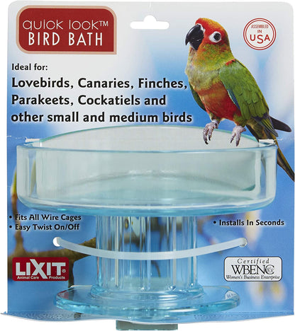 Quick Lock Bird Cage Accessory Bowls (Bath Bowl)