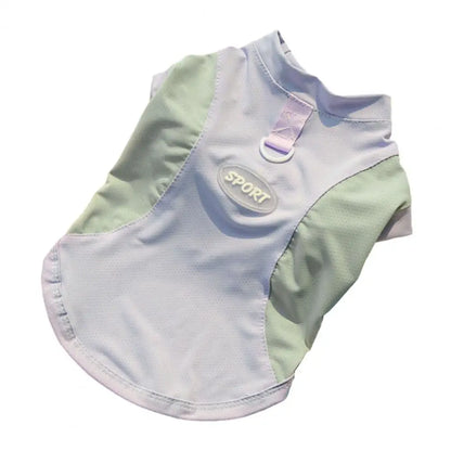 Sun Protection Dog Shirt Quick-Drying Ice Silk Dog Cooling T-shirts Summer Pet Sleeveless Clothes for Small Medium Dogs