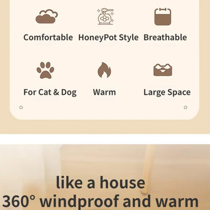 Cat bed house pet accessories, all-season sewn mat, cat cushion basket honey jar-shaped pet products, for small cats.
