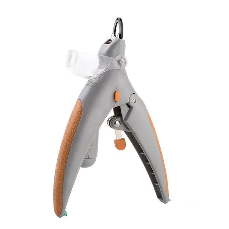 Pet Nail Clipper Professional Nail Trimmer with LED Light Magnifying Convex Mirror Dog Cat Pet Grooming Cleaning Supplies