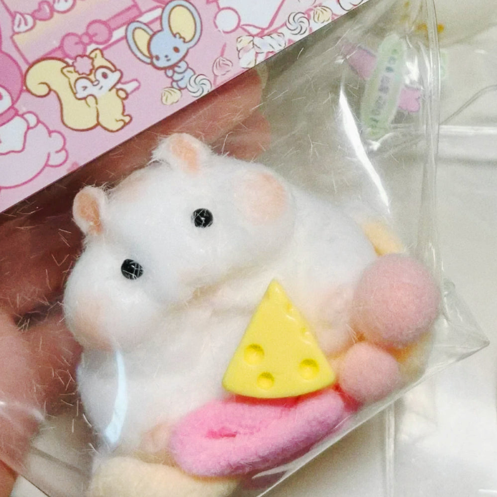 Taba Squishy Toy Mushy Silicone Mochi Toy Fuzzy Cute Hamster Handmade NEW Fidget Toy Relief  Stress Relax Gift