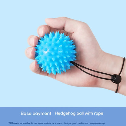 Massage Ball With Rope Hedgehog Ball Grip Strength Ball Rehabilitation Training Equipment Hand Fingers Strength Strength Device