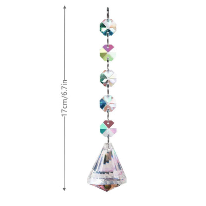 Sun Catchers With Crystals, Hanging Crystals Suncatchers For Windows, Colored Crystals Prisms  Pendant Suncatchers Beads New