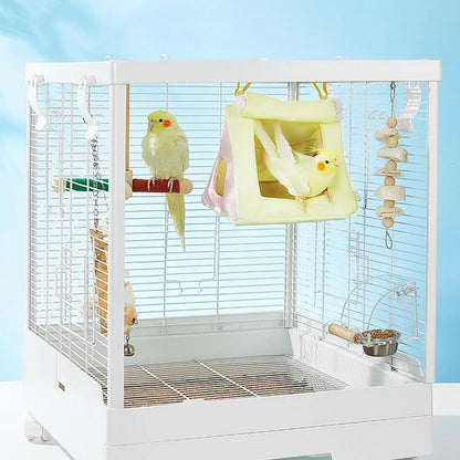 Bird Nest House Parrot Hanging Tent,Hanging Hammock All Seasons Use Hut Bird Bed for Parakeets Small Animals Cockatiels