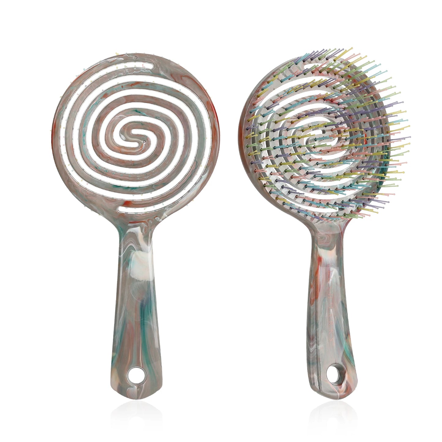 Wide Curved Vented Hair Brush Detangle with Nylon Bristles Best for Men Women Brushes