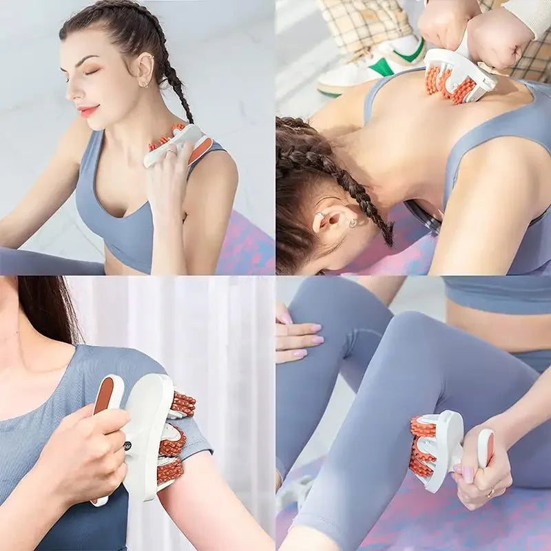 Round Massager Roller For Waist Abdominal Muscles Ring Leg Clip Stovepipe  To Clear The Meridian Portable Cellulite Massage
