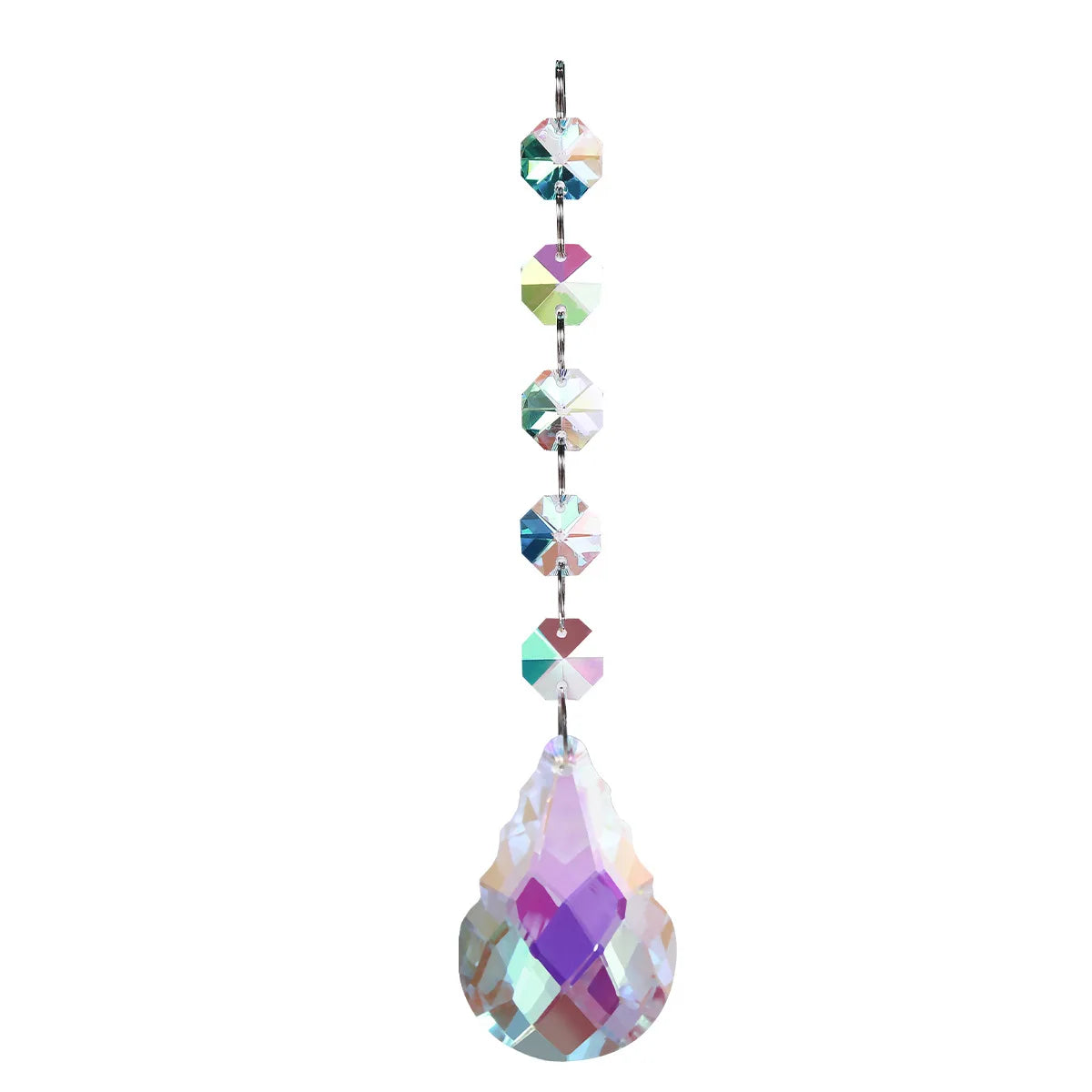 Sun Catchers With Crystals, Hanging Crystals Suncatchers For Windows, Colored Crystals Prisms  Pendant Suncatchers Beads New