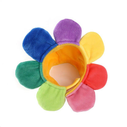 Funny Hat for Cat Sunflower Christmas Costume Pet Hat Halloween Cosplay Keep Warm Headwear Dogs Hats Puppy Accessories for Cats