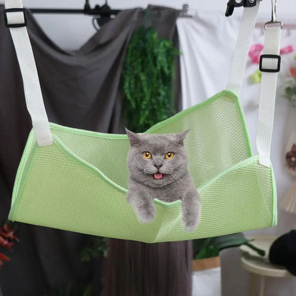 Cats Accessories Breathable Cat Hanging Hammock Soft with Adjustable Straps Cats Mesh Hammock Durable Pet Cage Hammock Balcony