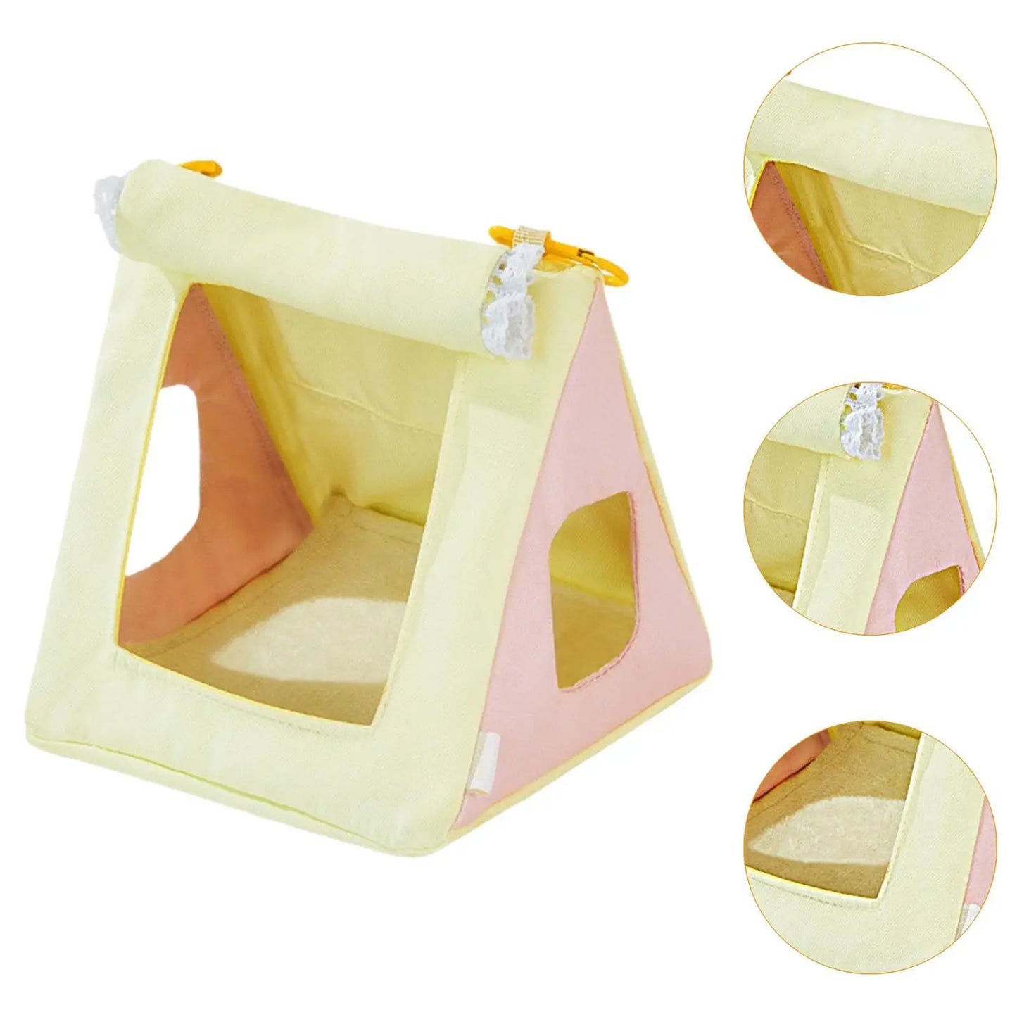 Bird Nest House Parrot Hanging Tent,Hanging Hammock All Seasons Use Hut Bird Bed for Parakeets Small Animals Cockatiels