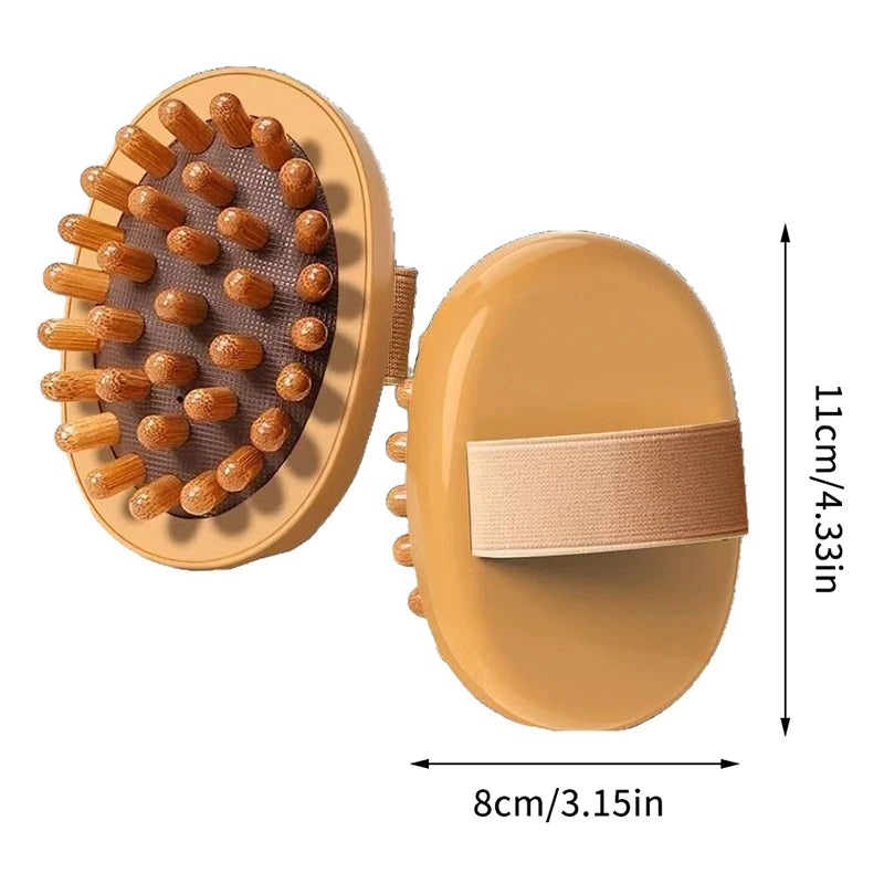 Body Anti Cellulite Brush Soothing Wooden Essential Oil Spa Air Cushion Massage Hair Comb Scalp Massage Brush Dead Skin Remover