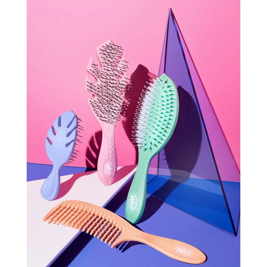 Mini Detangler Hair Brush Travel Size Eco Friendly IntelliFlex Bristles Easy Detangling Ergonomic Handle Tangle Free Gentle on