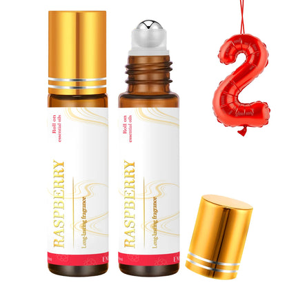 2PC 10ml Roller Essential Oils Massage oil Coffee Lollipop Vanilla coconut Lavender Peony Cotton Candy Raspberry Cherry Gifts