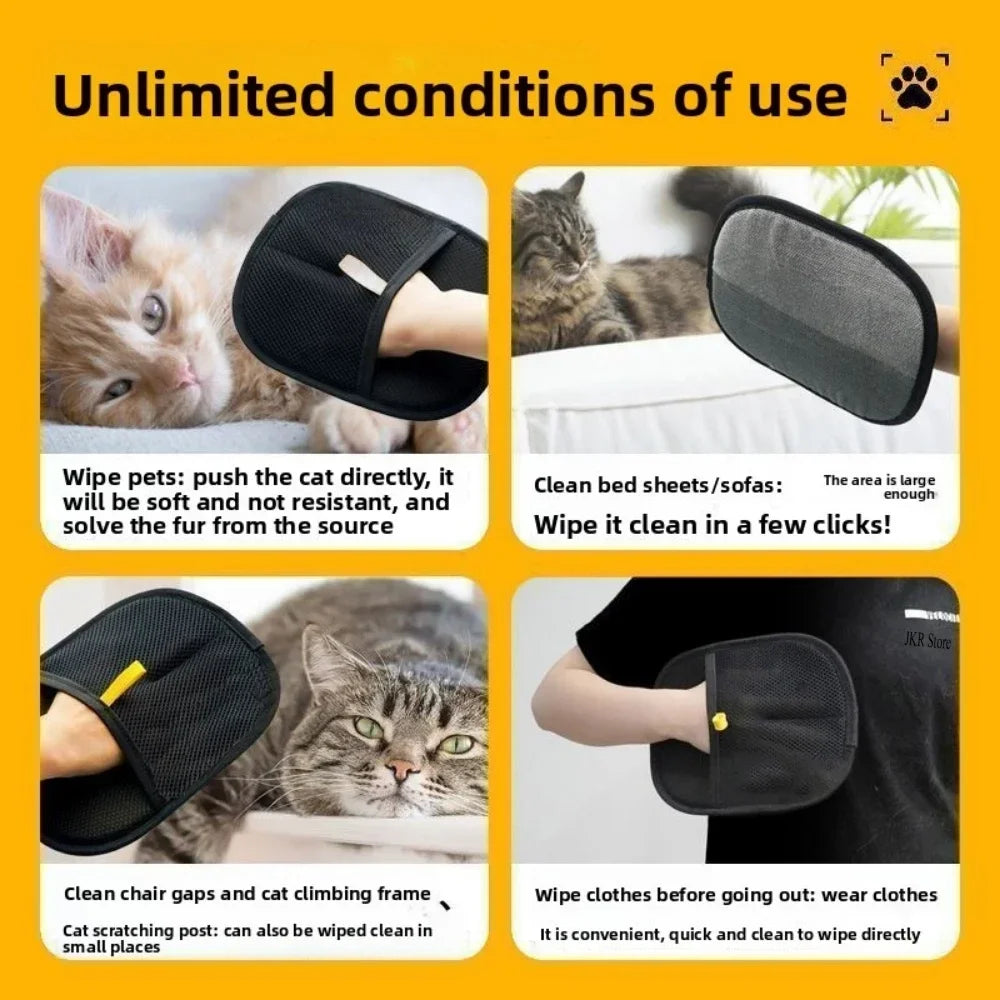2/1pcs Pet Grooming Gloves Dog Grooming Equipment Anti-static Pet Hair Removal Brushes for Cats and Dogs on Clothes Sofas Etc.