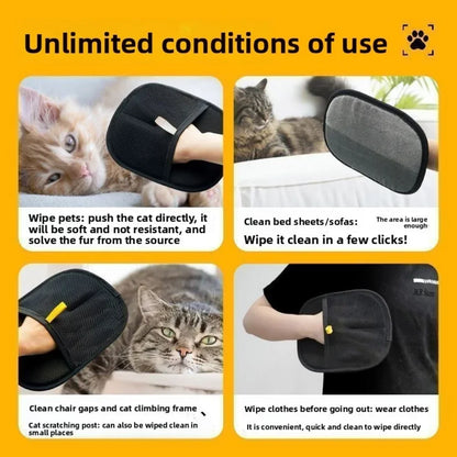 2/1pcs Pet Grooming Gloves Dog Grooming Equipment Anti-static Pet Hair Removal Brushes for Cats and Dogs on Clothes Sofas Etc.